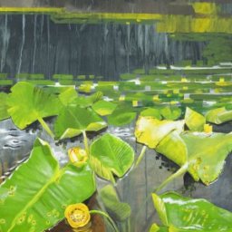 Storm Approaching Lily Lake ● 24" x 48" ● Acrylic ● $3900