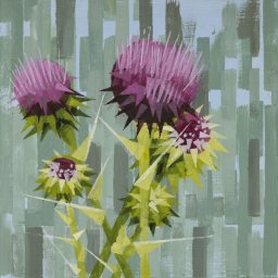 Dark Thistle ● 10" x 10" ● Acrylic ● $500