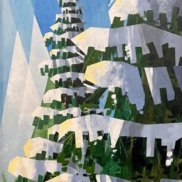 Powder Day Pines ● 26" x 38.5" ● Acrylic ● SOLD