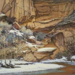 Capitol Reef in Winter ● 22" x 28" ● Oil ● $5400