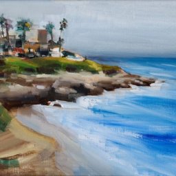 La Jolla Beach ● 9" x 12" ● Oil ● $655