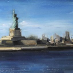 Statue of Liberty ● 12 1/2" x 19 1/2" ● Oil ● $900