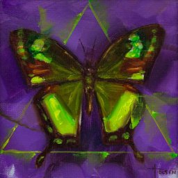 Butterfly V ● 4" x 4" ● Oil ● $298