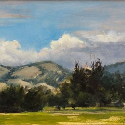 Clouds Over the Wasatch Mountains ● 5" x 7" ● Oil ● $425