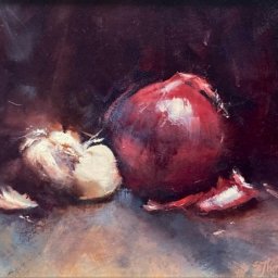 Red Onion and Garlic ● 8" x 10" ● Oil ● $675